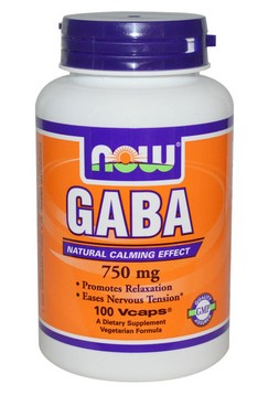 Now Foods GABA" 750 mg - 100 VCaps